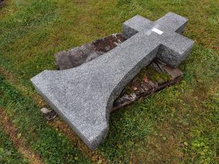 6ft X 30in X 8in Granite Decorative Rock **Located @ Edmonton Yard**