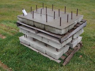 Qty Of (6) 46in X 18in X 5in Concrete Landscaping Blocks **Located @ Edmonton Yard**