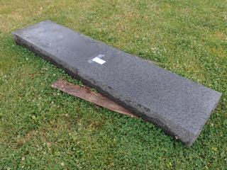90in X 21in X 6in Granite Decorative Rock **Located @ Edmonton Yard**