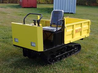 Unused SDLANCH SDLD25 Crawler Dumper w/ 420cc Gas Engine, 4ft X 34in X 18in Hyd Dump Box, Rubber Tracks And 3-Spd Manual Transmission. SN 2512105341 **Located @ Edmonton Yard**