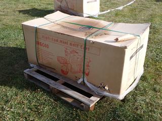 Unused IRGC40 110V 3-Wheeled High-End Mini Golf Cart **Located @ Edmonton Yard**