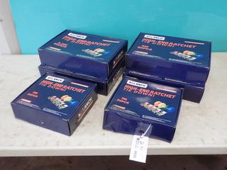 (2) Boxes Of 2M 20-pcs And (4) Boxes Of 5M 20-pcs Unused SDLANCH High-End Ratchet Tie Down Straps **Located @ Edmonton Yard**