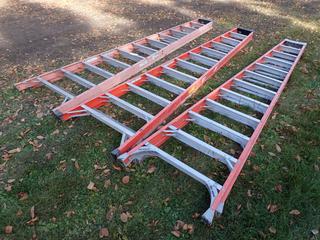(1) Louisville 12ft Step Ladder c/w (2) Sturdy 12ft Step Ladders **Located @ Edmonton Yard**