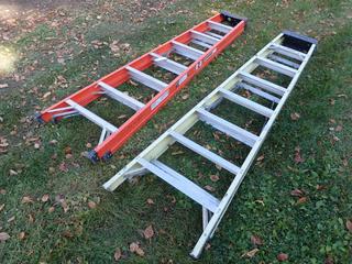 (1) Featherlite And (1) Sturdy 8ft Step Ladders **Located @ Edmonton Yard**
