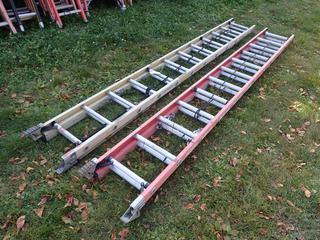 Werner 24ft Extension Ladder c/w Eagle Plus 24ft Extension Ladder **Located @ Edmonton Yard**