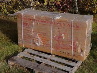 Unused IREV Grey High-End Two Wheeled Electric Vehicle **Located @ Edmonton Yard**
