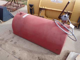 62in X 29in X 2ft Fuel Tank c/w Hand Pump And Hose **Located Near Redwater, AB**