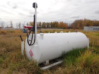 2015 Steelcraft 4500L Skid Mtd. Fuel Tank c/w 13ft X 55in X 56in Skid, GPI Pump, Hose, Nozzle And MR 5-30 Fuel Meter **Located Near Redwater, AB**