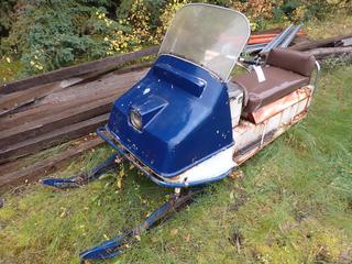 Johnson "Skee-Horse" Snowmobile w/ OMC225-W Gas Engine. SN C52562  *Note: Running Condition Unknown* **Located @ Edmonton Yard**