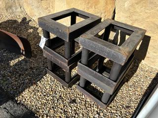 (4) 14in Tall Equipment Service Stands