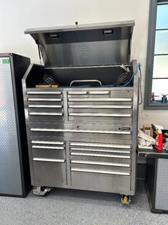 Kobalt 50in Rolling Mechanics Tool Box C/w Contents, LED Lights, Built In Stereo *Note: Buyer Responsible For Load Out*