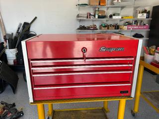 Snap-on KRL751 7-Drawer Rolling Tool Chest, Approx. 40 IN W x 22 IN D, c/w Qty of Assorted Mechanics Hand Tools Including Sockets, Ratchets, Combination Wrenches, Screwdrivers, Pliers, Adjustable/Pipe Wrenches, Files, Punches, Chisels & Assorted Specialty Tools.