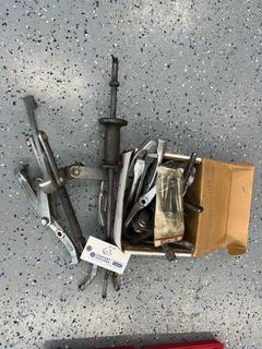 Qty of Assorted Automotive Pullers & Specialty Service Tools c/w 2-Jaw & 3-Jaw Gear/Bearing Pullers, Slide Hammer, Puller Arms, Forcing Screws, Adapters & Assorted Pulling Attachments