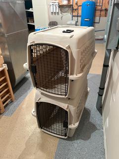 (2) Large Pet Kennels