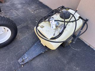 John Deere 25 Gal Pull Behind Sprayer SN M025GAA040374