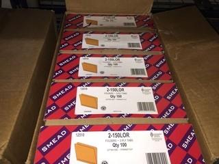 Lot of (500) Orange Letter Size File Folders