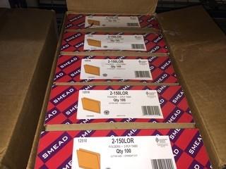 Lot of (500) Orange Letter Size File Folders