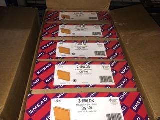 Lot of (500) Orange Letter Size File Folders