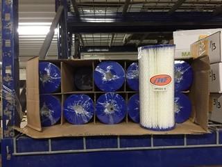 Lot of (20) IWF Polyester Pleated Filters (LBPCO2-5-10) 10"