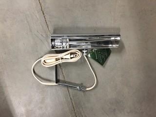 Lot of (2) Contemporary Picture Lights 9" Chrome 