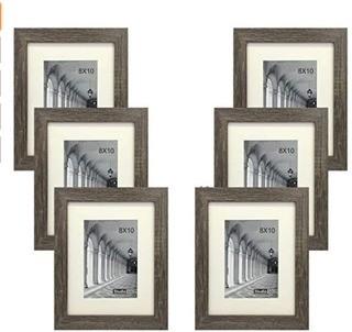 Studio 500 Distressed Grey Picture Frames from Our Distressed Collection (MDF2915) Grey, 6-Pack, Comes in Different Sizes (8x10)
