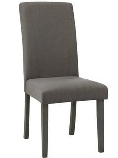 (2) Upholstered Dining Chairs, Grey