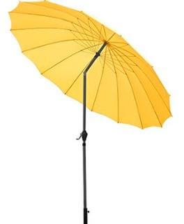 Shanghai Patio Parasol, Yellow Outdoor Umbrella 2.7m