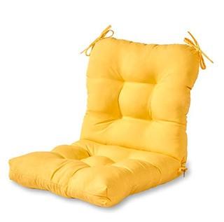 (2)Greendale Home Fashions OC5815-SUNBEAM Indoor/Outdoor Seat/Back Chair Cushion, Sunbeam