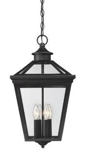 Coleg 4-Light Outdoor Hanging Lantern,Black