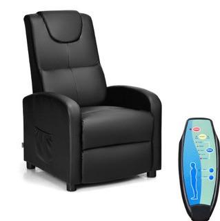 HW60986?New Electric Vibrating Massage Recliner Sofa Chair Lounge with Remote Control Black?