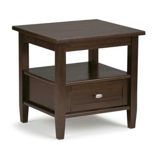 Alameda End Table with Storage, Tobacco Brown