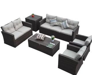 Carlene 6 Piece Sofa Set with Cushions