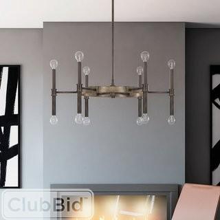 Union Rustic Deller 12-Light Candle-Style Chandelier - Bronze (UNRS4761_24122320)