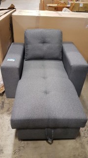 Grey Chaise with Storage