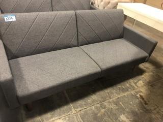 Cobbs Convertible Sofa, Grey, Ripped Corner 
