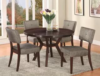 Leboeuf 5 Piece Dining Set, Table Has Some Chips