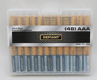 Defiant - 48PK "AAA" Batteries