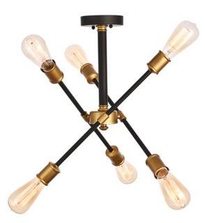 Johanne 6-Light Sputnik Chandelier