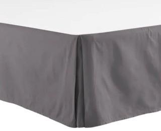 Distinctly Home Bed Skirt, Grey, Twin