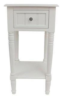 Hutton End Table, White