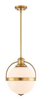 Courtland 1-Light Pendant, Warm Brass