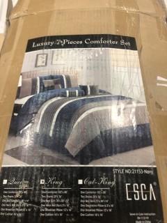 Comforter Set, Navy, King