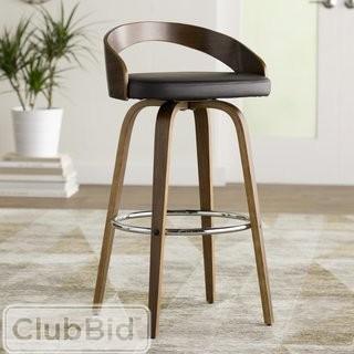Langley Street Wright 30 Swivel Bar Stool - Blk/Brwn (LGLY2687_17264973_17264974)