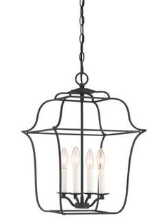 Chloe 4-Light Lantern Pendant Royal Ebony