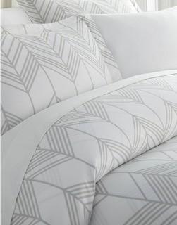 Enhance And Improve Your Bedroom 3-Piece Duvet Cover Set - Light Gray - King