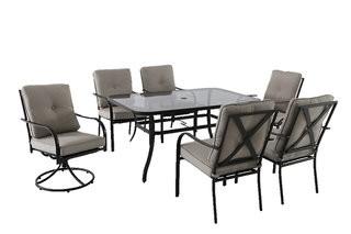 Hampton Bay?Vestri (Maple Valley) 7-Piece Steel Patio Chairs Only