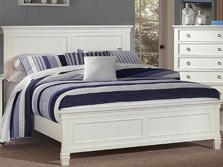 00-044-115 New Classic Furniture Tamarack - White Eastern King Headboard/Footboard  Only - White