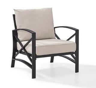 Kaplan Metal Outdoor Lounge Chair with Universal  Cushion