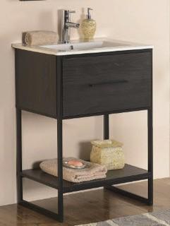 Eckard 24" Single Vanity, Espresso-  Sink Not Included