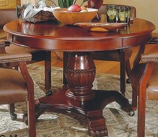 Steve Silver Company Tournament 48" Round Dining Table in Cherry